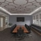 Ekena Millwork 83W x 83H x 14T Large Anderson Decorative Fretwork Wood Ceiling Panels, Walnut CELW83X83X0250ANDWA - alternate 7